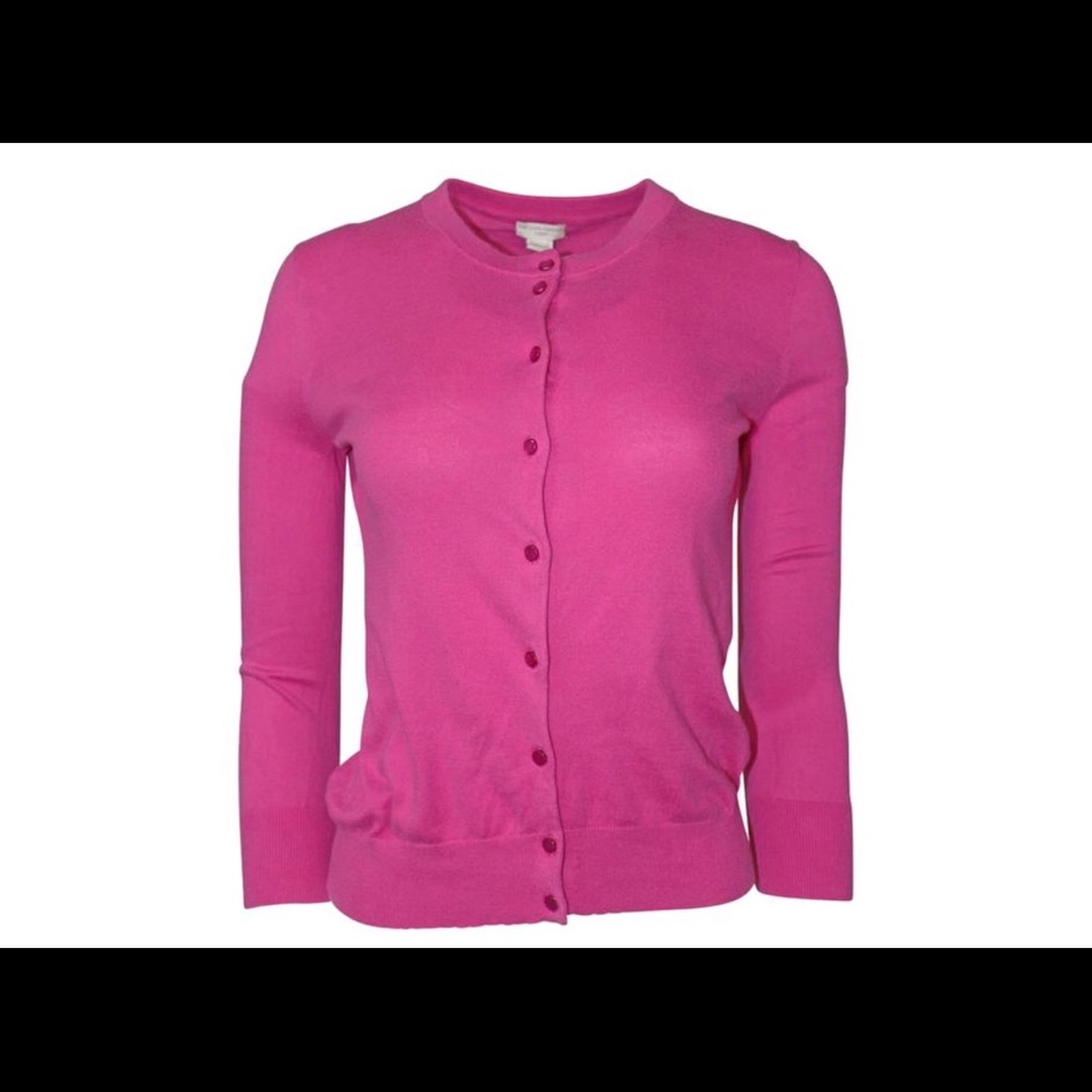 J CREW PINK CARDIGAN SIZE MEDIUM